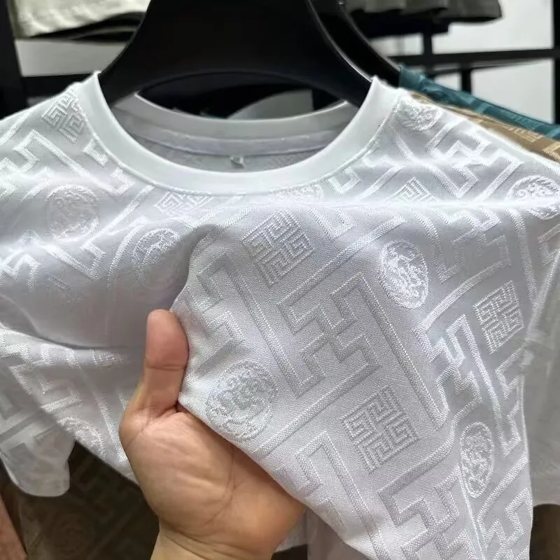 Luxury Brand Designer Clothes Foreign Trade Men's New Short Sleeve T-Shirt